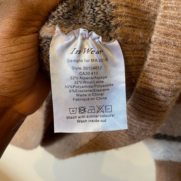 Inwear Copenhagen size small crew neck brown sweat - Picture 5 of 7